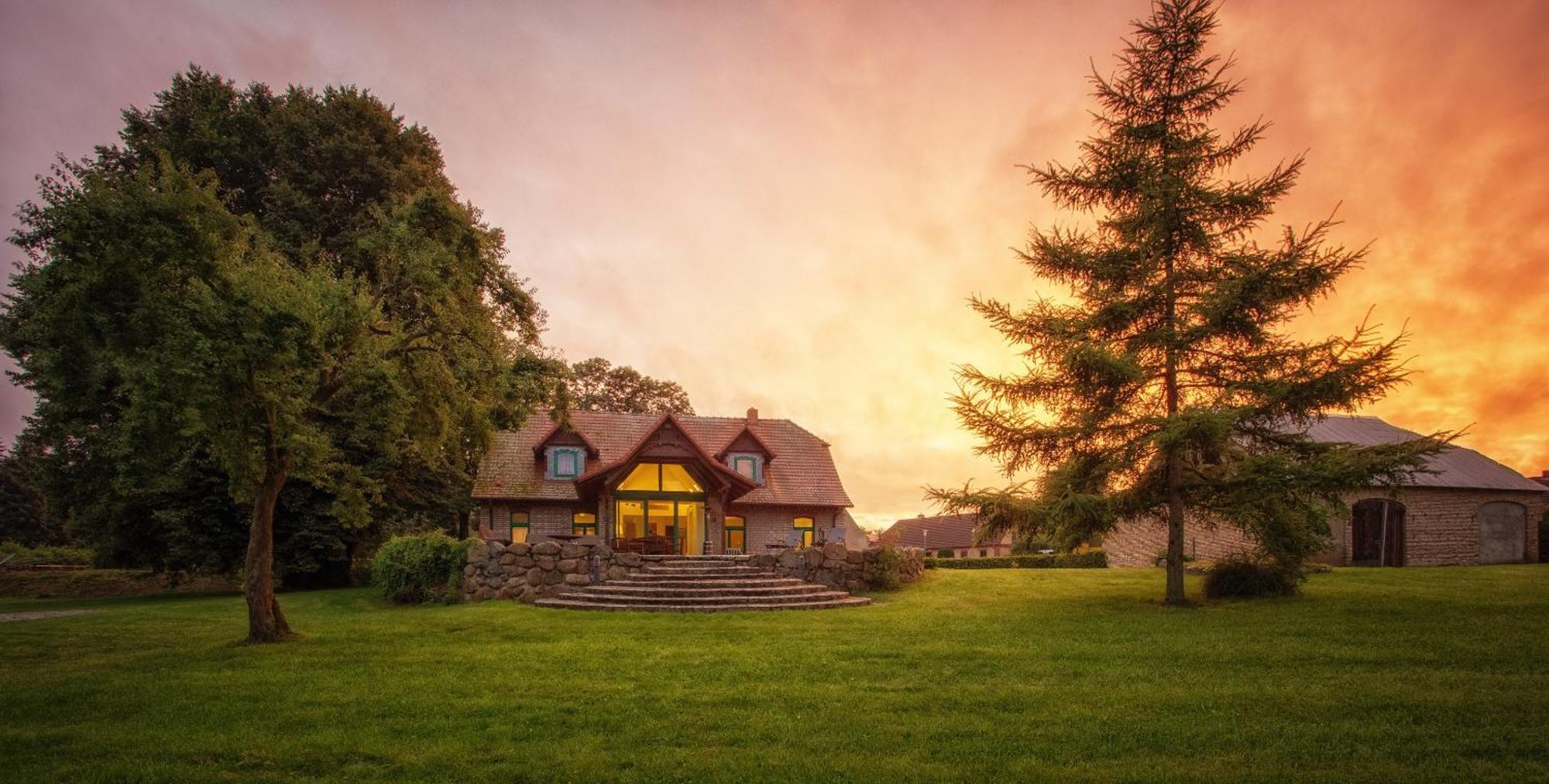 J1 Idyllisches Ferienhaus Mit Seeblick Villa Julchendorf Eksteriør billede